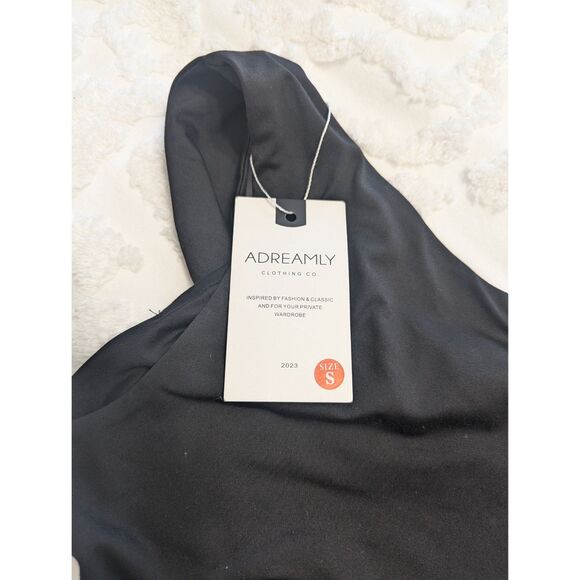 ✨ Adreamly Black One Shoulder Seamless Sleeveless Bodysuit S - Picture 5 of 7